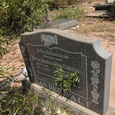 WALT Petrus Jacobus, van der 1906-1974 &amp; Anna Catharina COX 1911-1982 