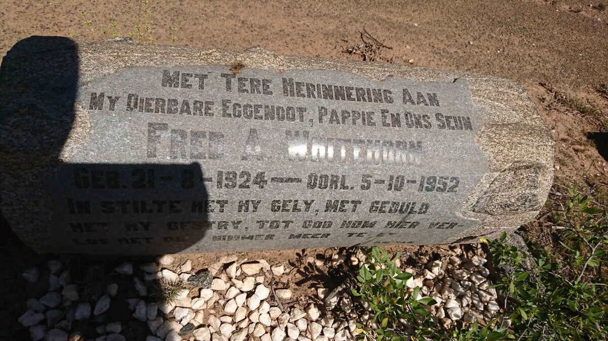 WHITEHORN Fred A. 1924-1952