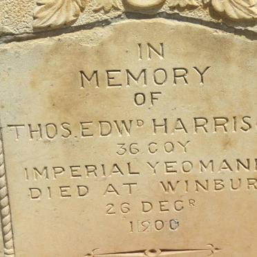 HARRISON Thos. Edwd. -1900