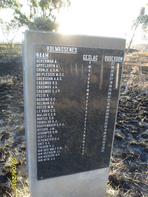 1. Memorial - Adults