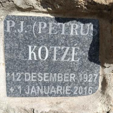 KOTZE P.J. 1927-2016