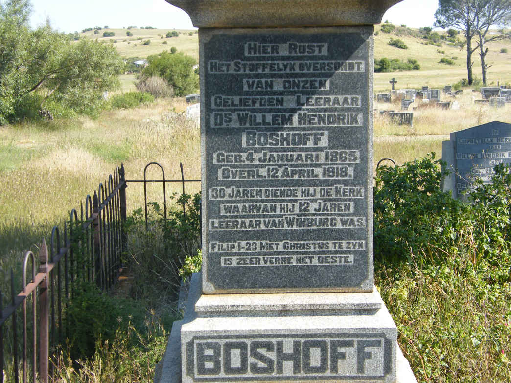 BOSHOFF Willem Hendrik 1865-1918