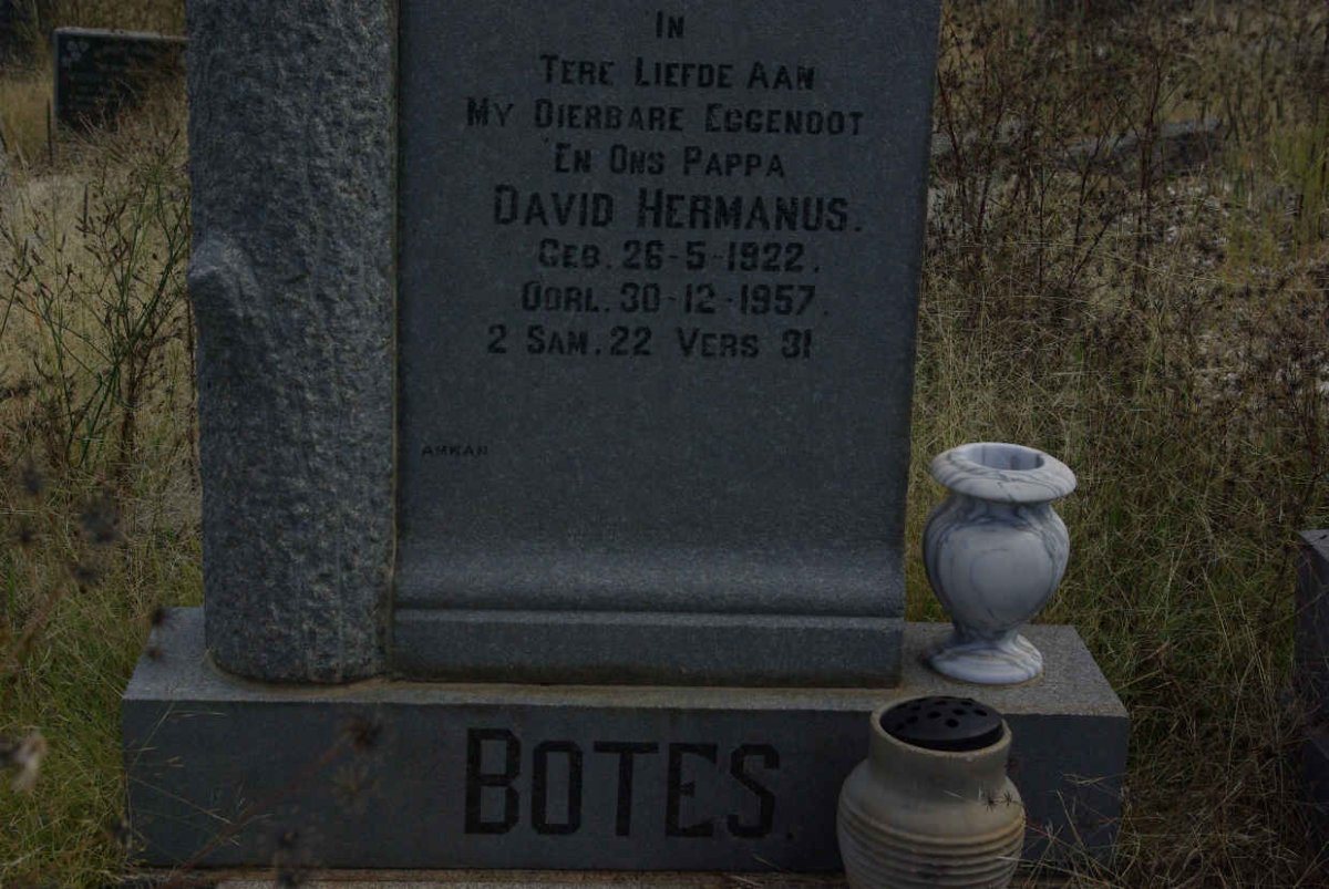 BOTES David Hermanus 1922-1957