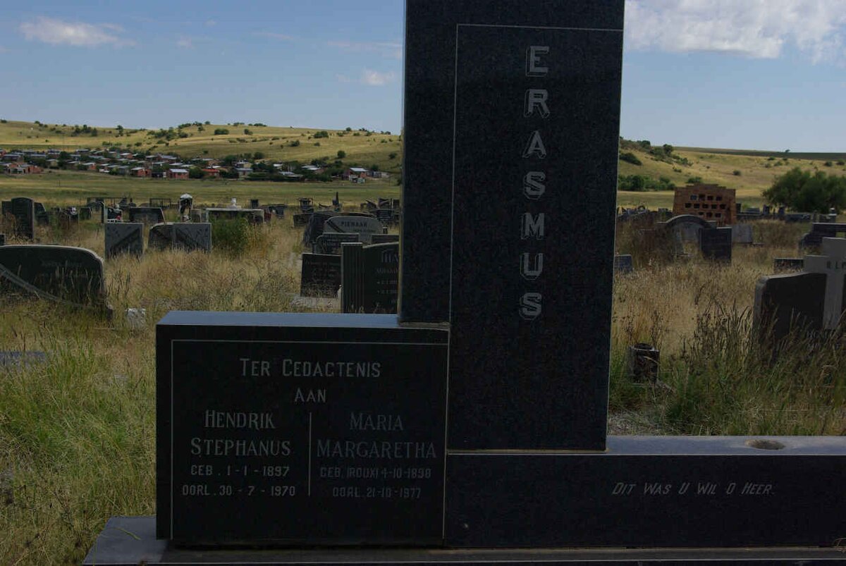 ERASMUS Hendrik Stephanus 1897-1970 &amp; Maria Margaretha ROUX 1898-1977