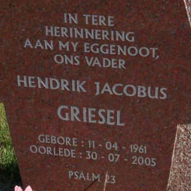 GRIESEL Hendrik Jacobus 1961-2005
