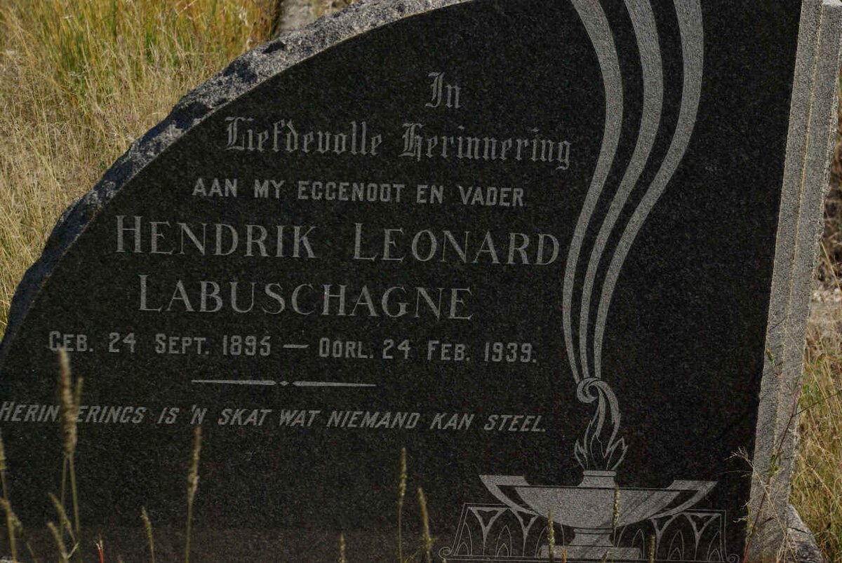 LABUSCHAGNE Hendrik Leonard 1895-1939