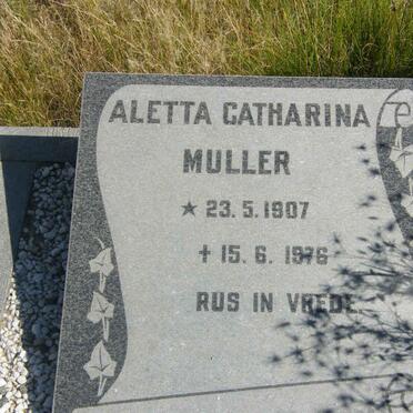 MULLER Aletta Catharina 1907-1976