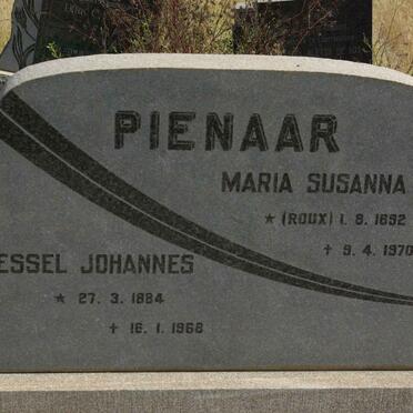 PIENAAR Wessel Johannes 1884-1968 &amp; Maria Susanna ROUX 1892-1970