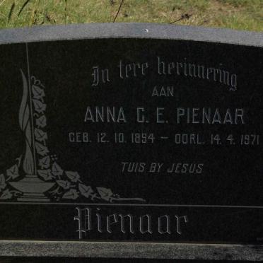 PIENAAR Anna C.E. 1894-1971