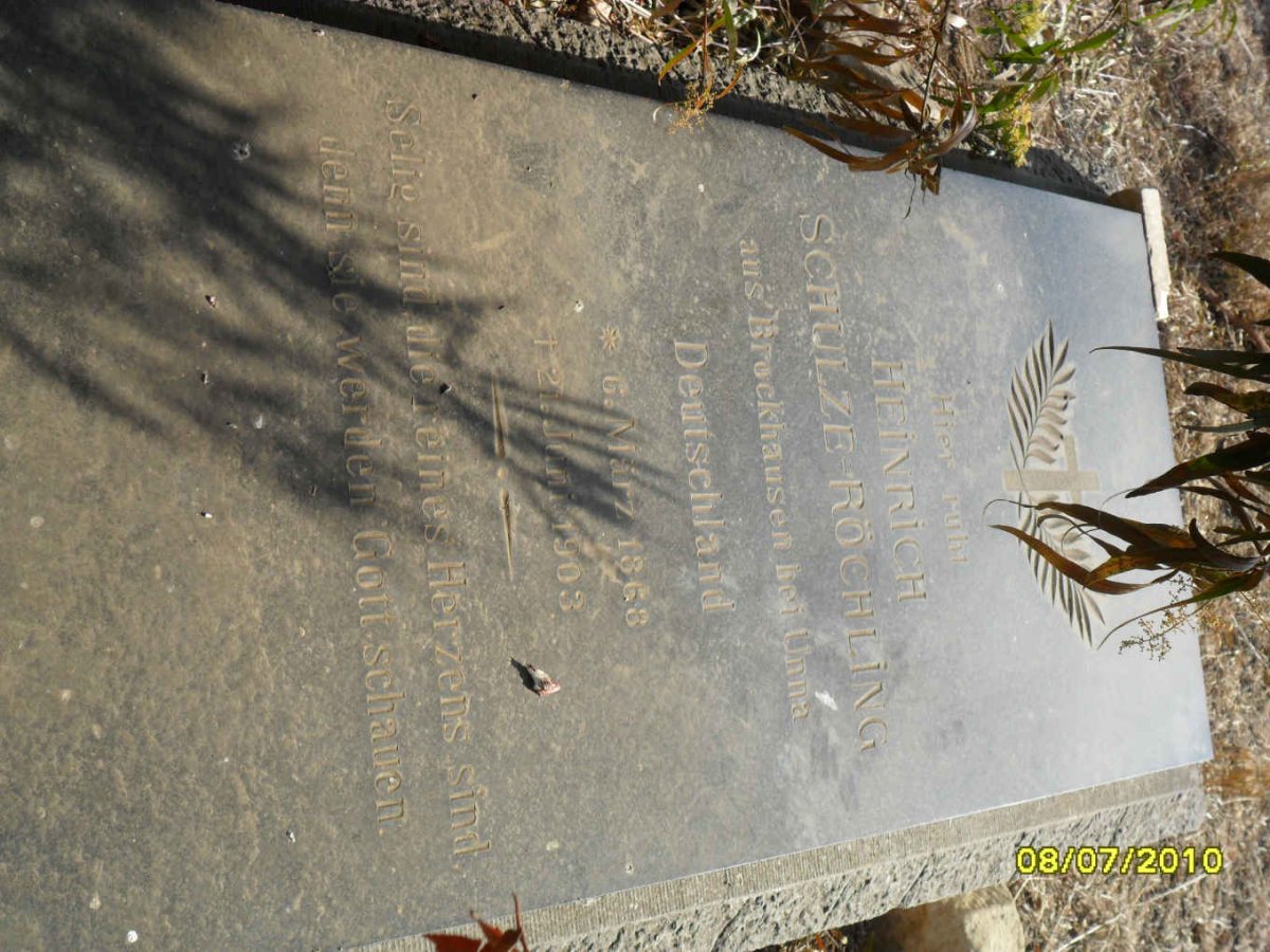 ROCHLING Heinrich, SCHULZE 1868-1903