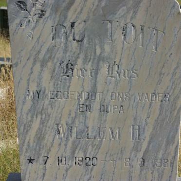 TOIT Willem H., du 1920-1981
