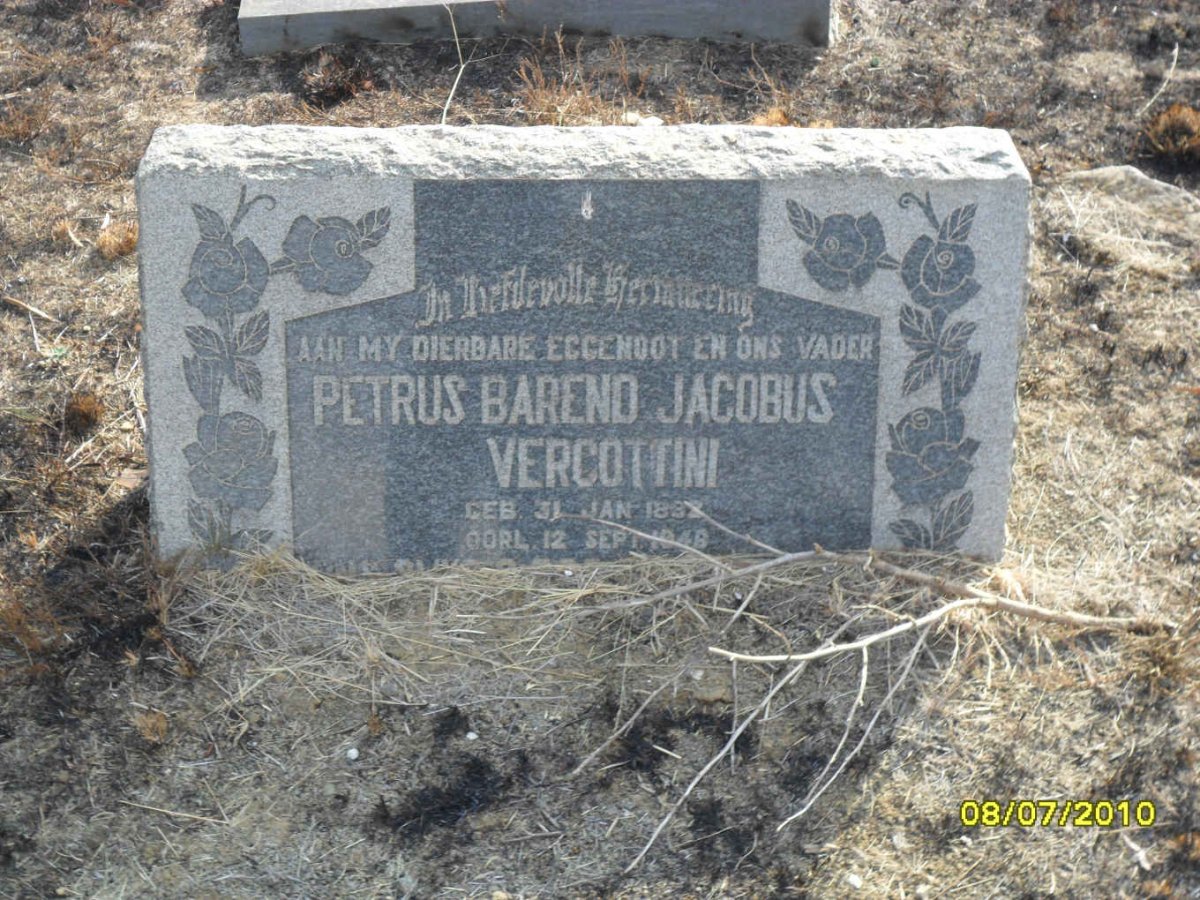 VERGOTTINI Petrus Barend Jacobus 1892-1946