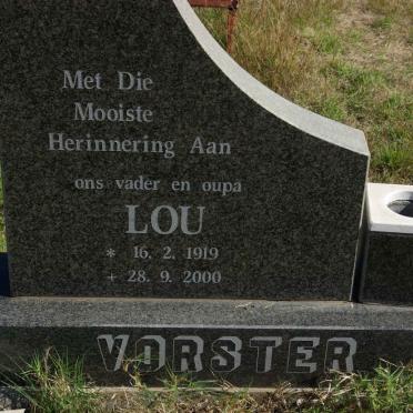 VORSTER Lou 1919-2000