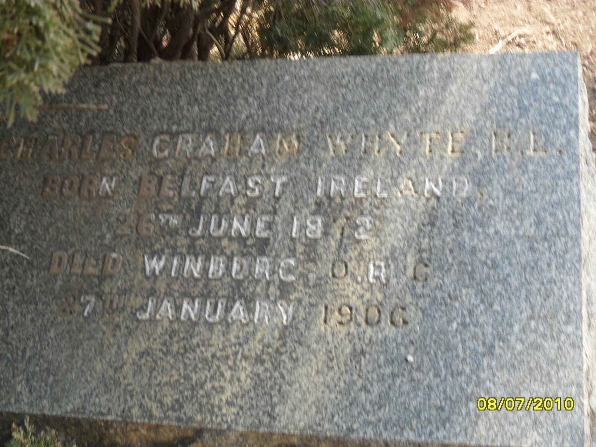 WHYTE Charles Graham 1872-1906