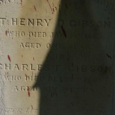 GIBSON T. Henry D. -1863 :: GIBSON Charles F. -1863
