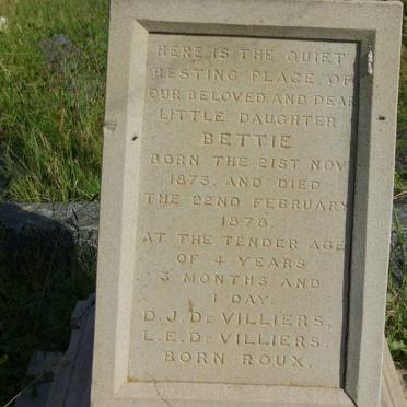 VILLIERS Bettie, de 1873-1878