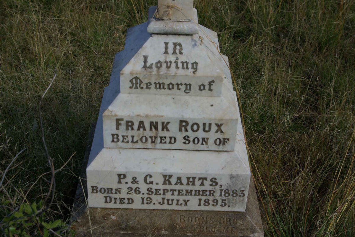 KAHTS Frank Roux 1883-1895