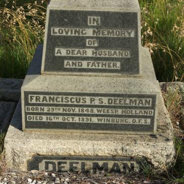 DEELMAN Franciscus P.S. 1848-1891