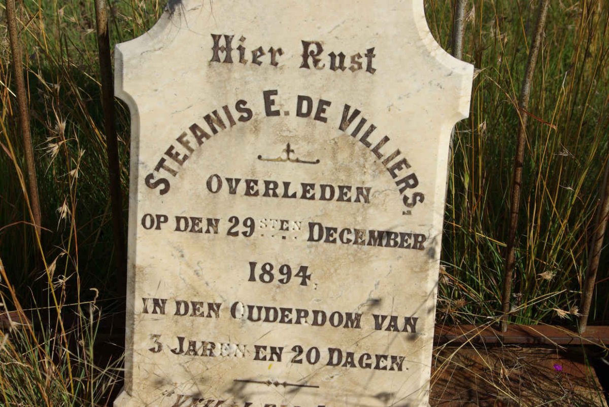 VILLIERS Stefanis E., de -1894
