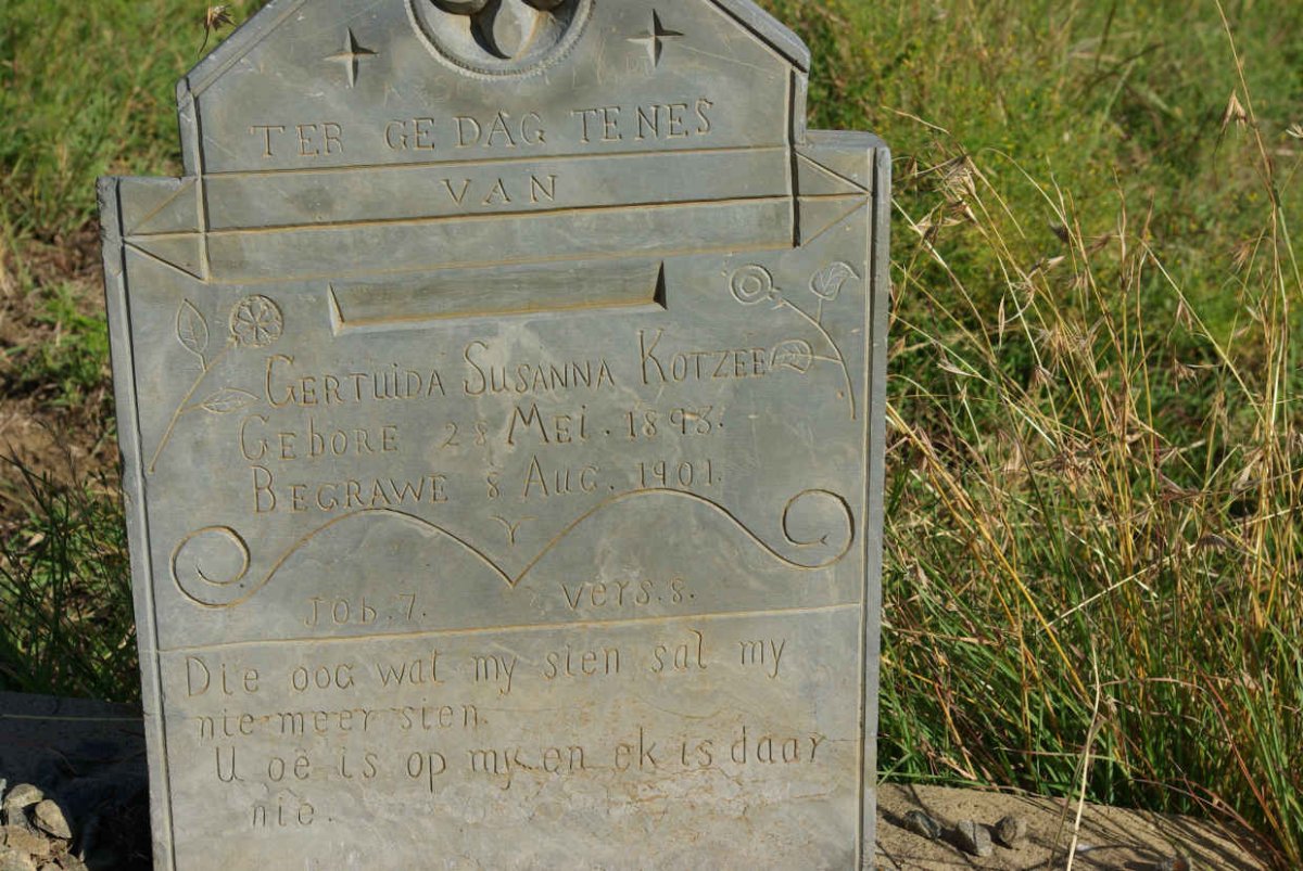KOTZEE Gertruida Susanna 1893-1901