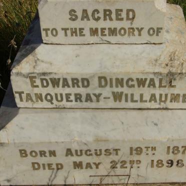 WILLAUME Edward Dingwall, TANQUERAY 1876-1898