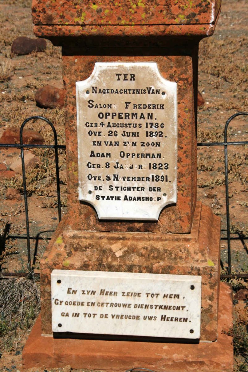 OPPERMAN Salono Frederik 1786-1892 :: OPPERMAN Adam 1823-1891