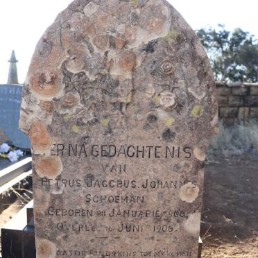 SCHOEMAN Petrus Jacobus 1906-1906