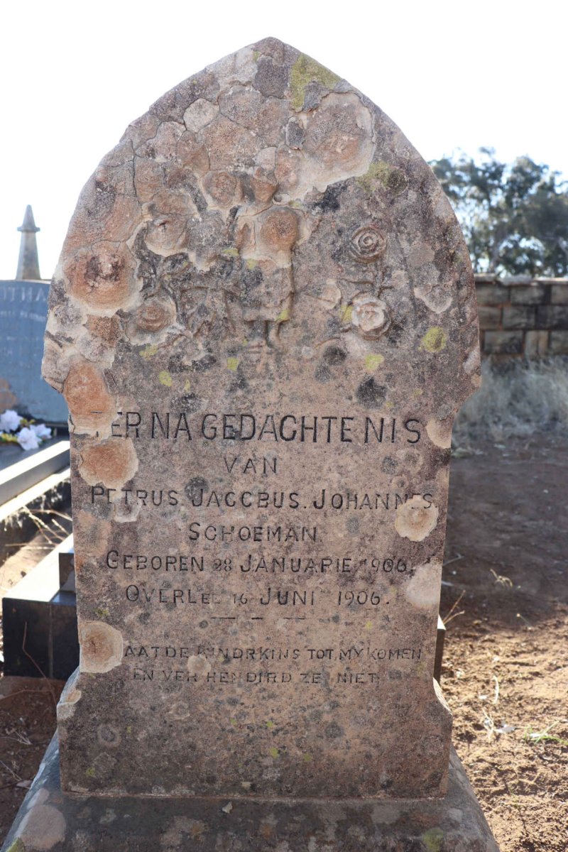 SCHOEMAN Petrus Jacobus 1906-1906