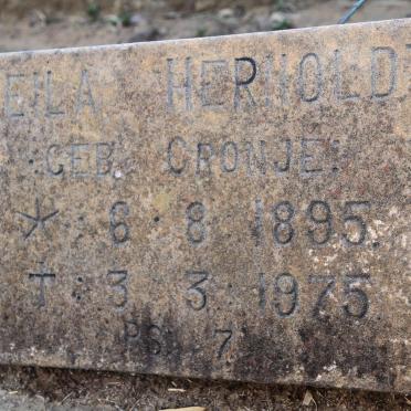 HERHOLDT Heila nee CRONJE 1895-1975