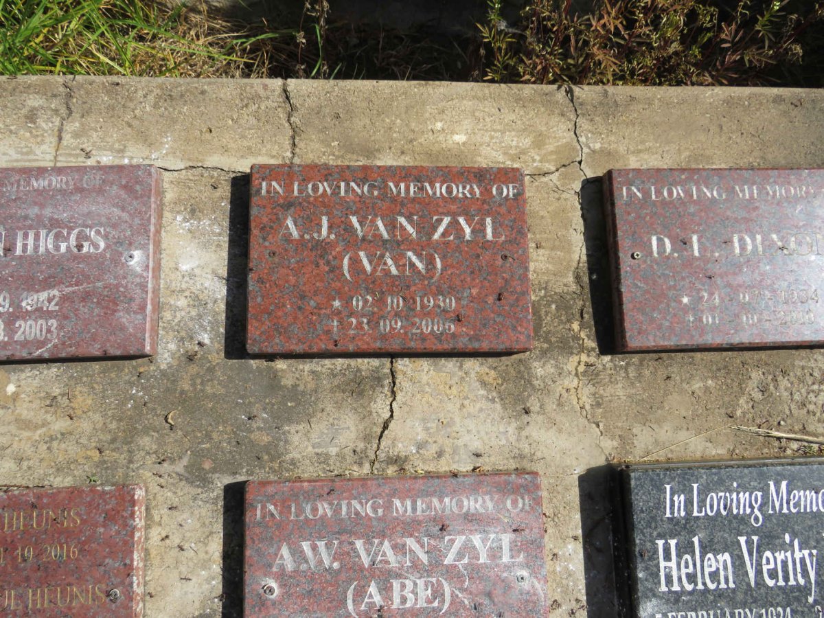 ZYL A.J., van 1930-2006