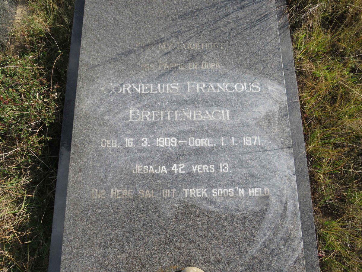 BREITENBACH Corneluis Francois 1909-1971 