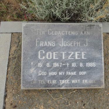 COETZEE Frans Joseph J. 1947-1985