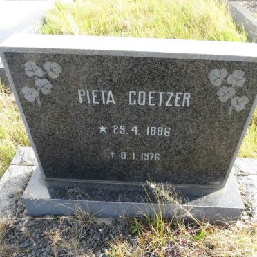 COETZER Pieta 1886-1976