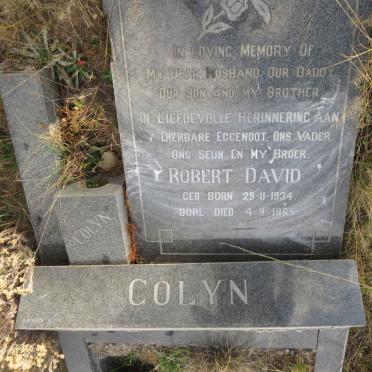 COLYN Robert David 1934-1965