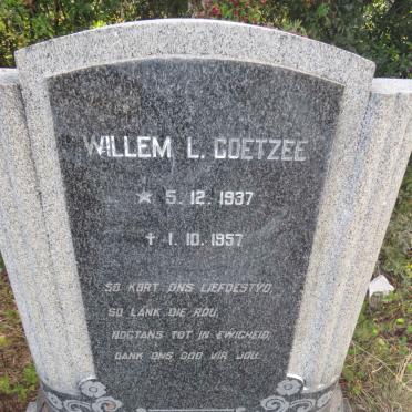 COETZEE Willem L. 1937-1957