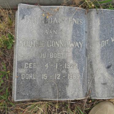 CONNOWAY Koot E. 1922-1965