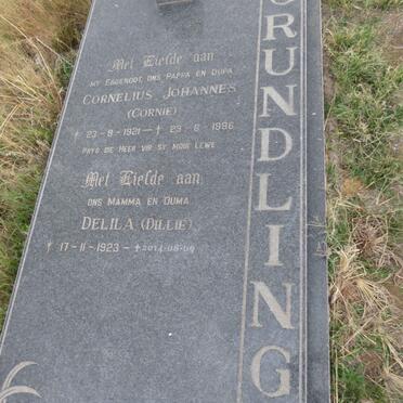 GRUNDLINGH Cornelius Johannes 1921-1996 & Delila 1923-2014