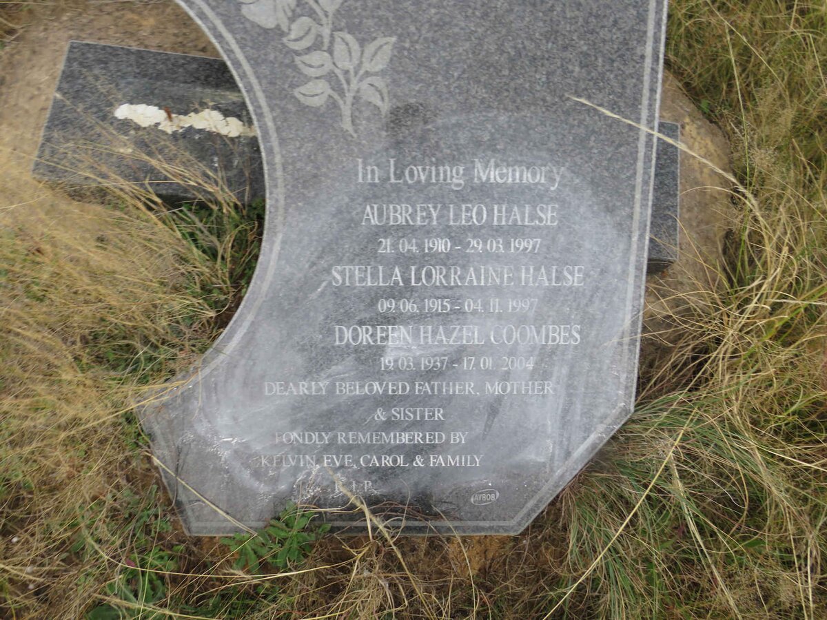 HALSE Aubrey Leo 1910-1997 & Stella Lorraine 1915-1997 :: COOMBES Doreen Hazel 1937-2004