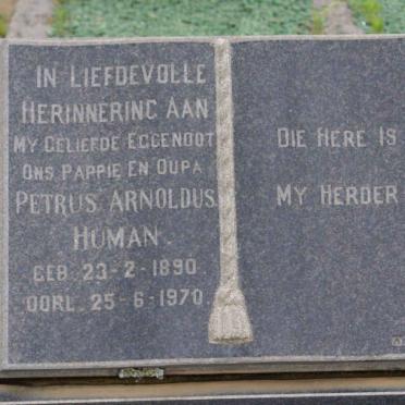 HUMAN Petrus Arnoldus 1890-1970