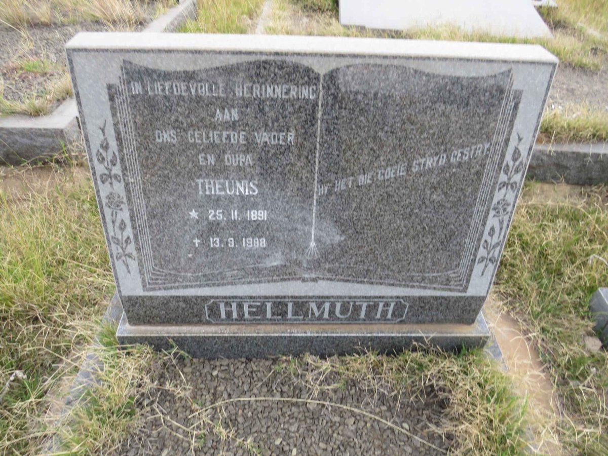 HELLMUTH Theunis 1891-1988