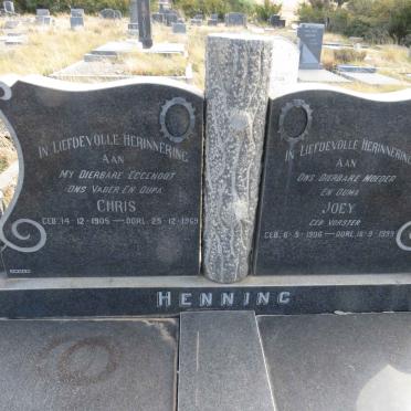 HENNING Chris 1905-1969 & Joey VORSTER 1906-1999