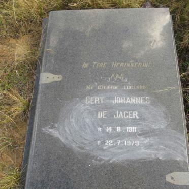 JAGER Gert Johannes, de 1911-1979