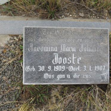 JOOSTE Jacomina Maria Johanna 1909-1987