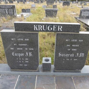 KRUGER Casper J.K. 1919-1985 & Susarah J.M. 1924-