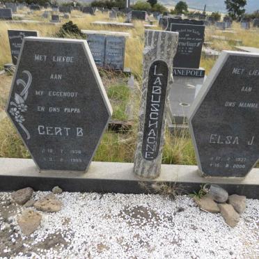 LABUSCHAGNE Gert B. 1936-1985 & Elsa J. 1937-2008