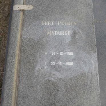 MYBURGH Gert Petrus 1910-1980 & Jacomina Magdalena KRUGER 1911-2001_2