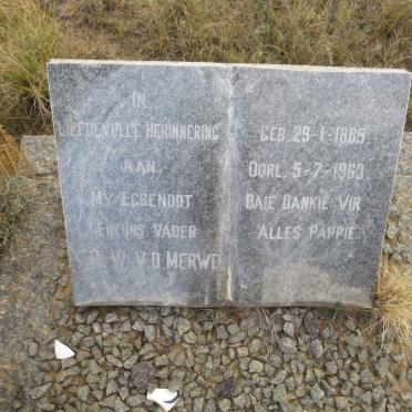 MERWE P.W., van der 1889-1963