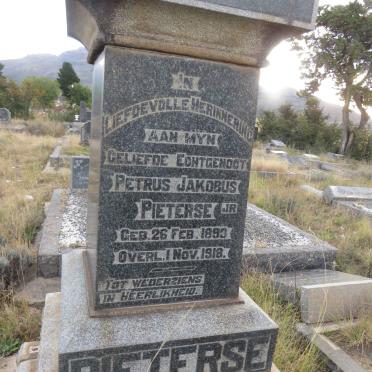 PIETERSE Petrus Jakobus 1893-1918