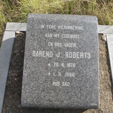 ROBERTS Barend J. 1878-1966