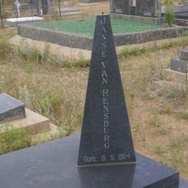 RENSBURG Benjamin Albertus, Janse van 1922-1964 _1